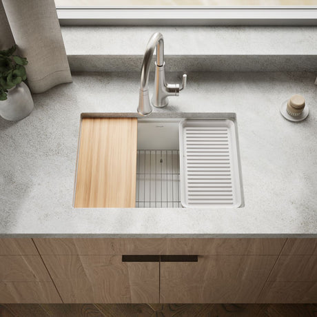 Billings® 26-1/2" undermount single-bowl workstation kitchen sink