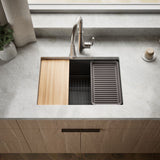 Billings® 26-1/2" undermount single-bowl workstation kitchen sink