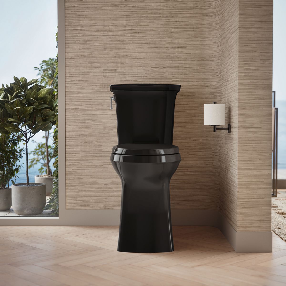 Corbelle® Tall elongated toilet bowl with skirted trapway