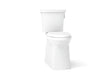 Corbelle® Tall two-piece elongated toilet with skirted trapway, 1.28 gpf
