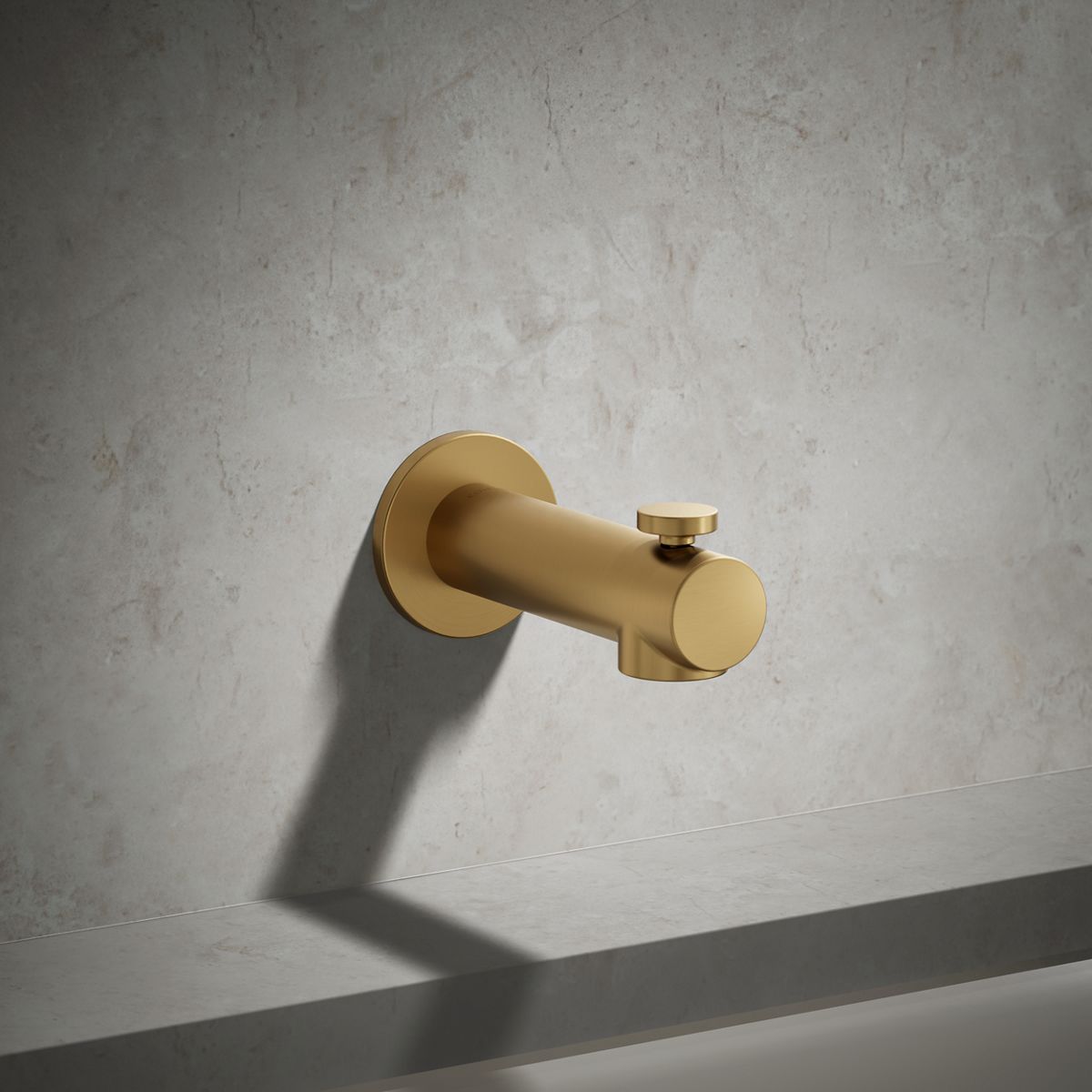 Elate® Wall-mount bath spout with diverter