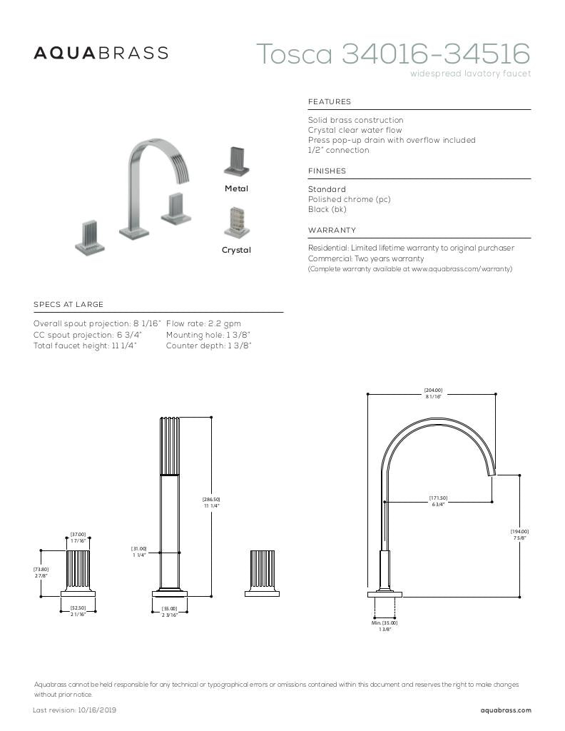 Widespread lavatory faucet