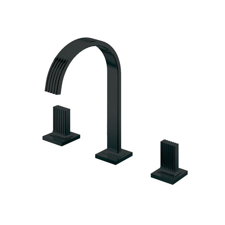 Widespread lavatory faucet