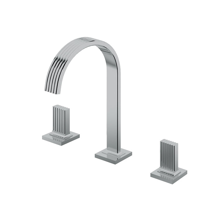 Widespread lavatory faucet
