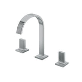 Widespread lavatory faucet