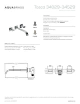 Wallmount 8" c.c. lavatory faucet