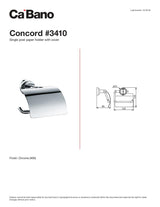 Single post paper holder with cover