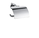 Single post paper holder with cover
