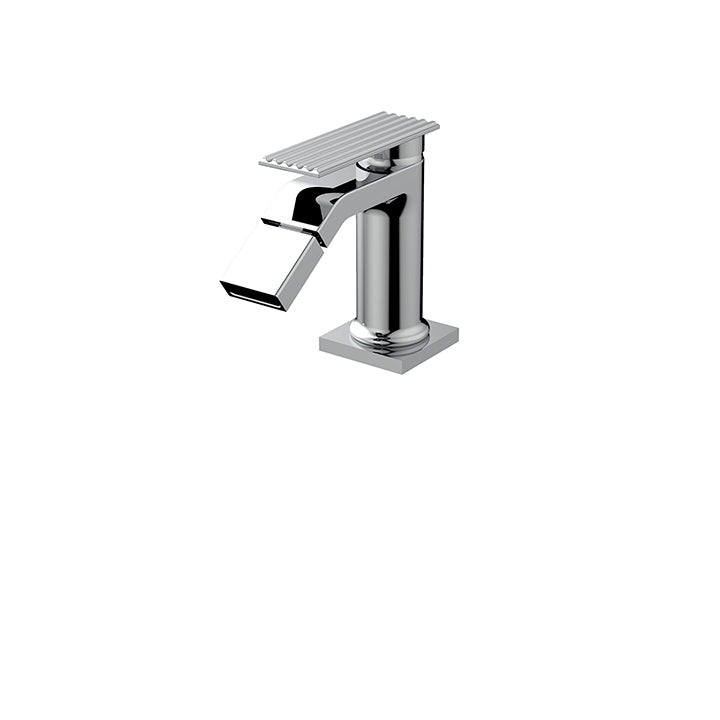 Single-hole bidet faucet with swivel spray