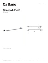 18" Towel bar