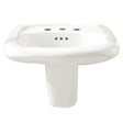 Murro® Wall-Hung EverClean® Sink Less Overflow With 8-Inch Widespread