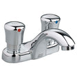Metering 4-Inch Centerset 2-Handle Faucet 1.0 gpm/3.8 Lpf