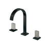 Widespread lavatory faucet with crystal handles