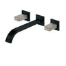 Wallmount 8" c.c. lavatory faucet with crystal handles