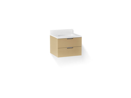 Maxstow® 24" wall-hung bathroom vanity cabinet with sink and quartz top