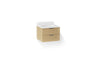 Maxstow® 24" wall-hung bathroom vanity cabinet with sink and quartz top