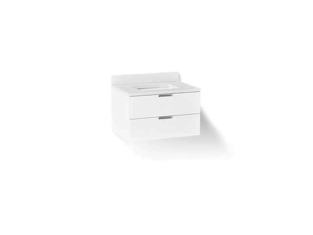 Maxstow® 30" wall-hung bathroom vanity cabinet with sink and quartz top