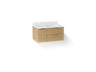 Maxstow® 36" wall-hung bathroom vanity cabinet with sink and quartz top