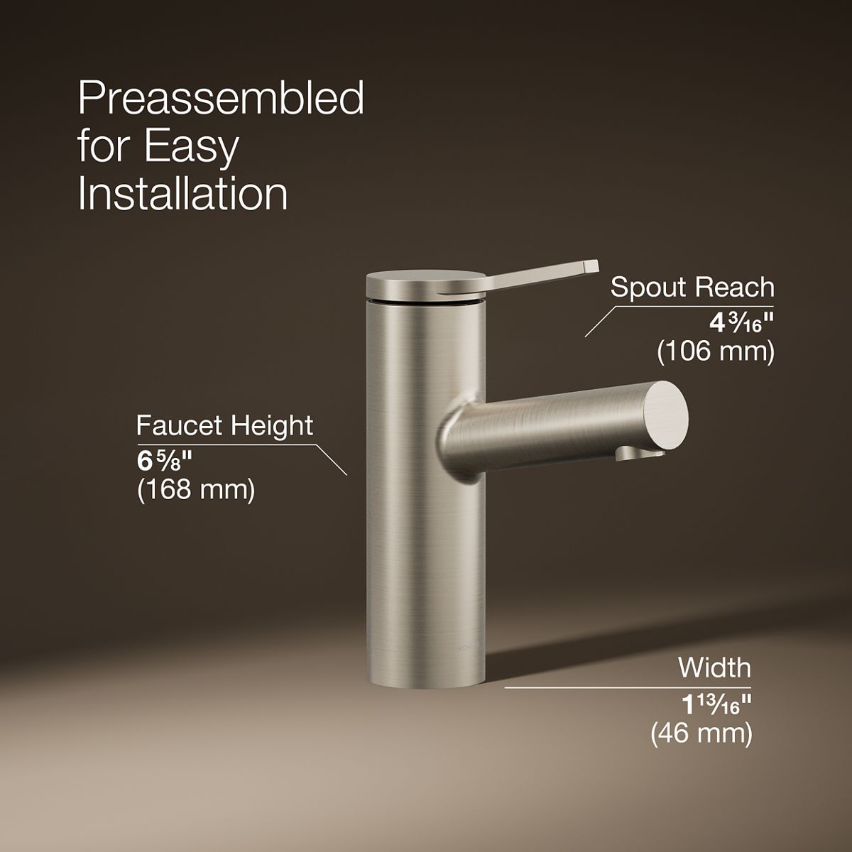 Elate® Single-handle bathroom sink faucet, 0.5 gpm