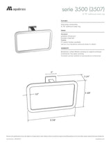 8 3/4" wallmount towel holder