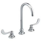 Monterrey® 8-inch Widespread Gooseneck Faucet With Wrist Blade Handles 1.5 gpm/5.7 Lpm Laminar Flow in Spout Base
