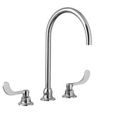 Monterrey® 8-Inch Widespread 8-inch Reach Gooseneck Faucet With Wrist Blade Handles 1.5 gpm/5.7 Lpm Laminar Flow in Spout Base