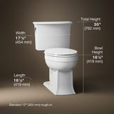 Archer® Two-piece elongated toilet, 1.28 gpf