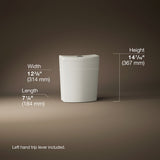 Persuade® Curv Toilet tank, dual-flush