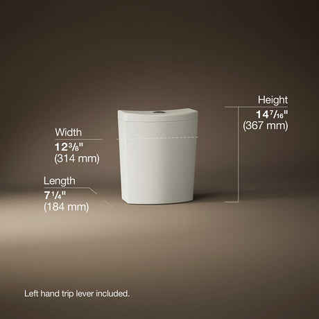 Persuade® Curv Toilet tank, dual-flush