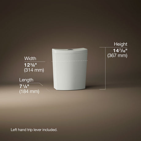 Persuade® Curv Toilet tank, dual-flush