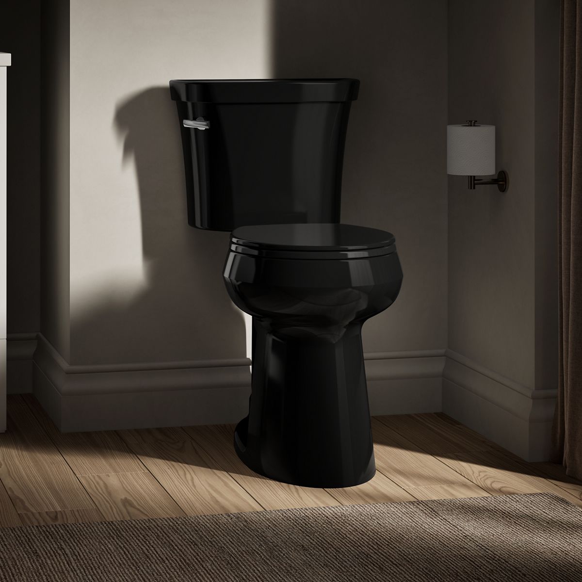 Highline® Tall two-piece round-front toilet, 1.28 gpf