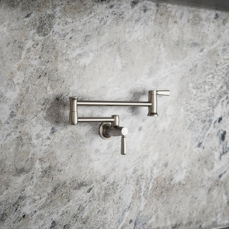 Wall-mount pot filler
