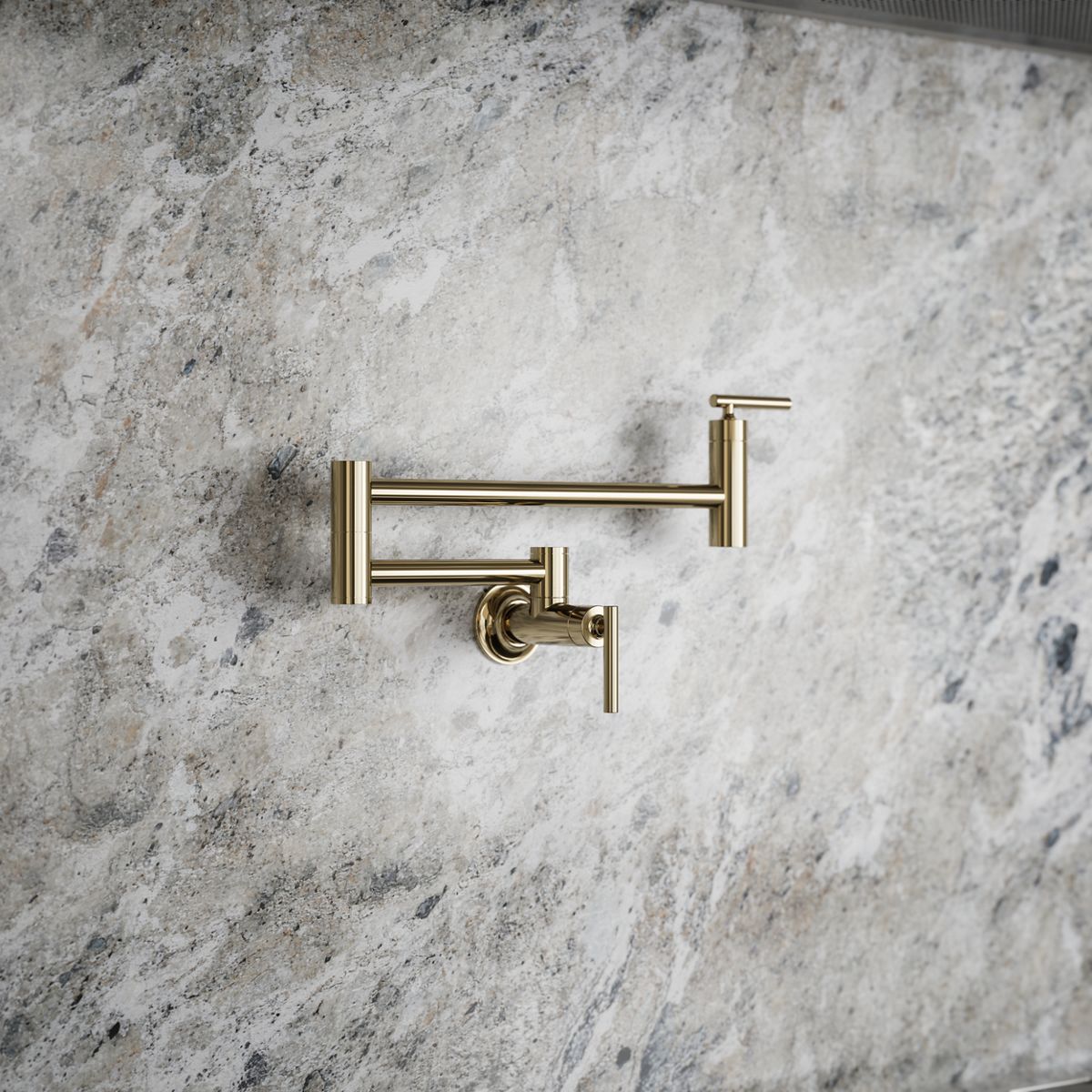 Wall-mount pot filler