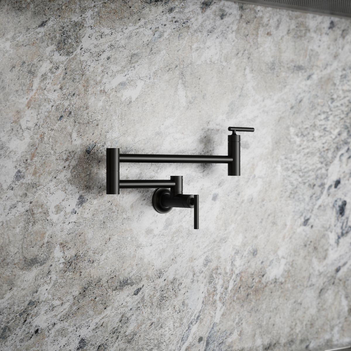Wall-mount pot filler