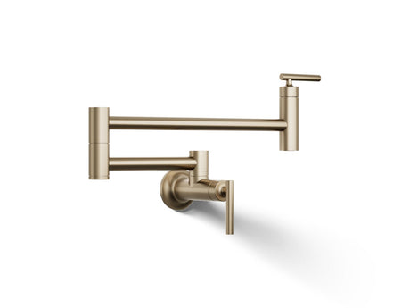 Wall-mount pot filler