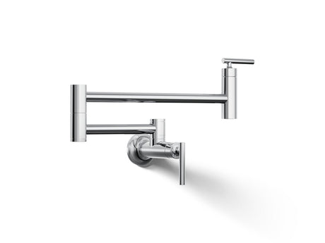 Wall-mount pot filler