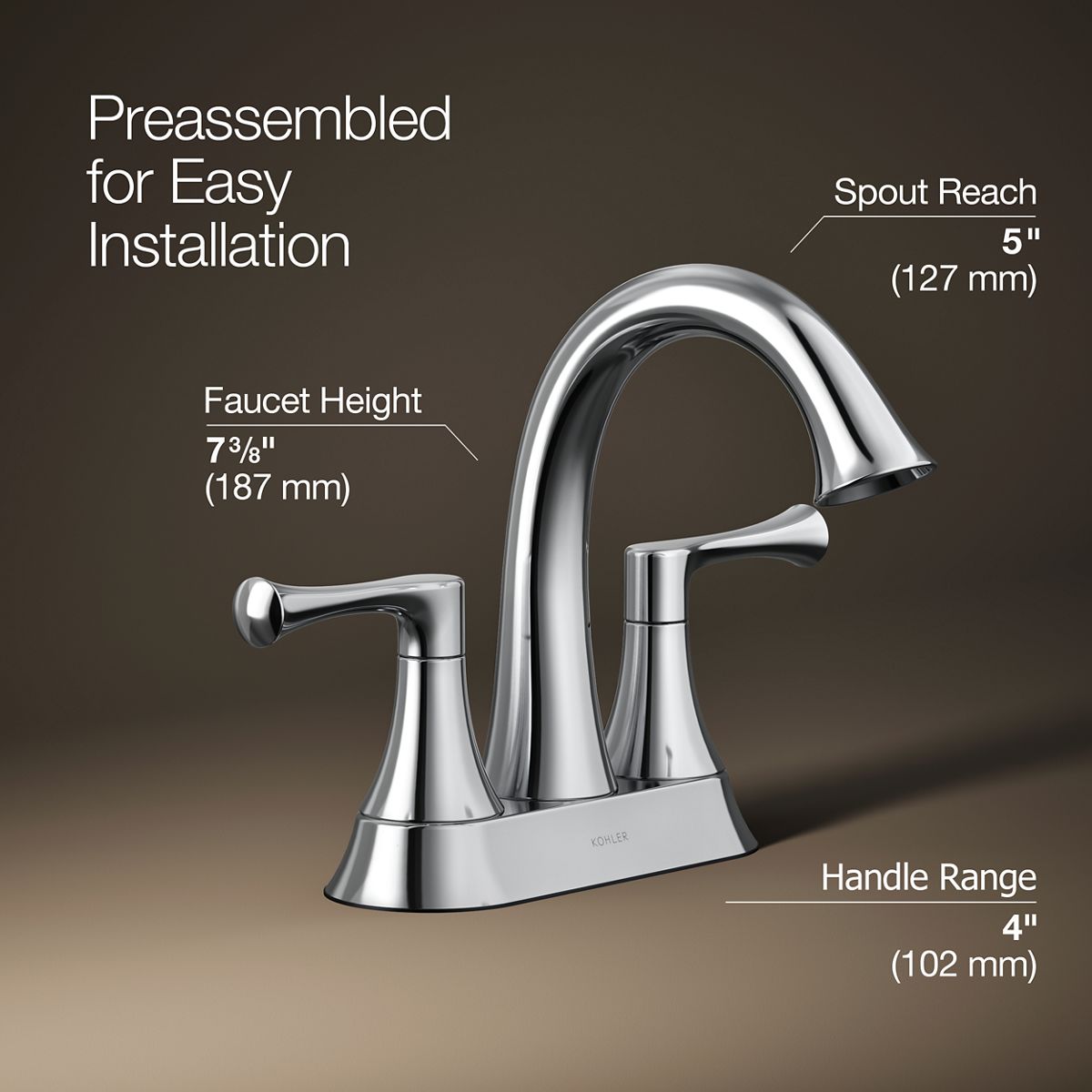 Buckley™ Centerset bathroom sink faucet, 1.2 gpm