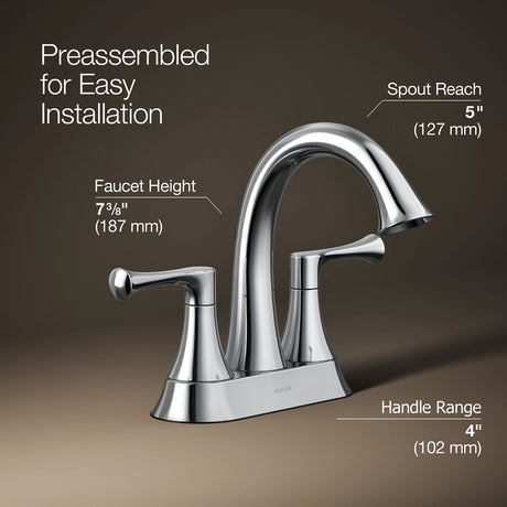 Buckley™ Centerset bathroom sink faucet, 1.2 gpm