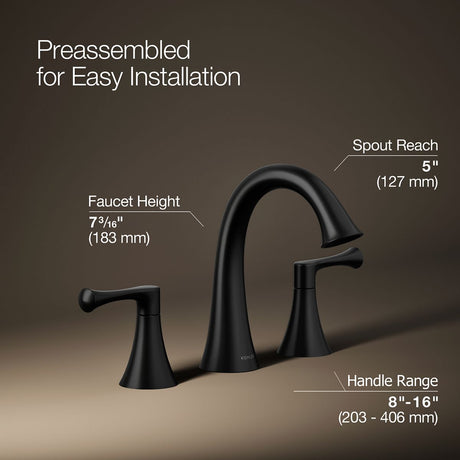 Buckley™ Widespread bathroom sink faucet, 1.2 gpm