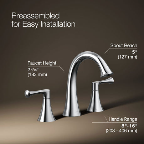 Buckley™ Widespread bathroom sink faucet, 1.2 gpm
