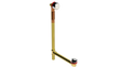 BRASS OFFSET FILL&DRAIN™ WASTE & OVERFLOW Euro Tip-Toe EXTENDED (360-5FDET-27BCP)
