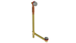 BRASS OFFSET FILL&DRAIN™ WASTE & OVERFLOW Euro Tip-Toe EXTENDED (360-5FDET-27BN)