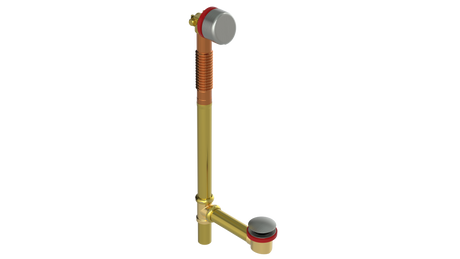 BRASS OFFSET FILL&DRAIN™ WASTE & OVERFLOW CLICKER® EXTENDED (360-5FDQ-20BN)