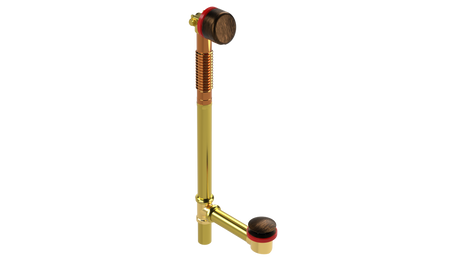 BRASS OFFSET FILL&DRAIN™ WASTE & OVERFLOW CLICKER® EXTENDED (360-5FDQ-20VB)