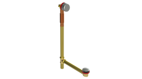 BRASS OFFSET FILL&DRAIN™ WASTE & OVERFLOW CLICKER® EXTENDED (360-5FDQ-27BN)