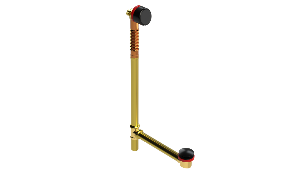 BRASS OFFSET FILL&DRAIN™ WASTE & OVERFLOW CLICKER® EXTENDED (360-5FDQ-27MBL)