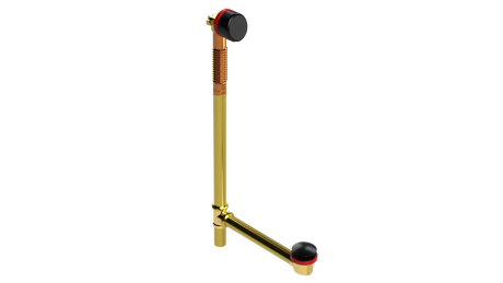 BRASS OFFSET FILL&DRAIN™ WASTE & OVERFLOW CLICKER® EXTENDED (360-5FDQ-27MBL)