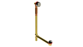 BRASS OFFSET FILL&DRAIN™ WASTE & OVERFLOW CLICKER® EXTENDED (360-5FDQ-27POLN)