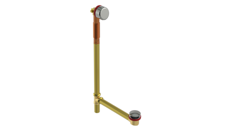 BRASS OFFSET FILL&DRAIN™ WASTE & OVERFLOW Tip-Toe EXTENDED (360-5FDTIP-27BN)