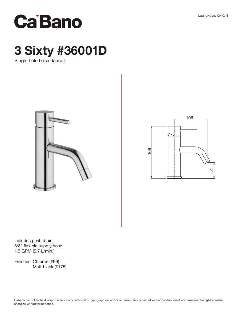 SIngle hole basin faucet